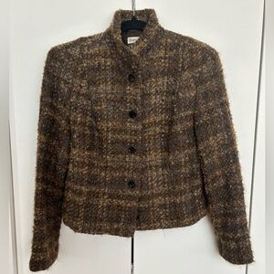 Barry Bricken Women’s Vintage Tweed Wool Blazer – Size 10